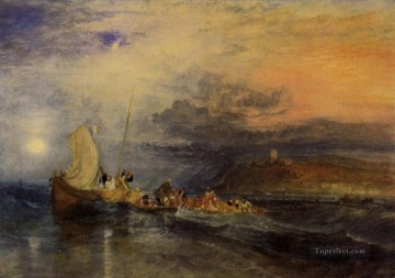  Folkestone Painting - Folkestone from the Sea Romantic Turner